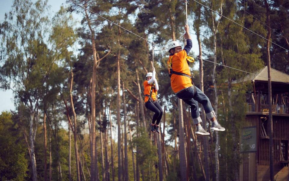 Costing £50pp, Aerial Adventure sessions are the most expensive activity