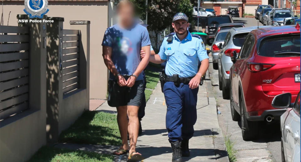 Kyle Daniels was arrested Tuesday following allegations he’d assaulted two young girls aged just six and eight. Source: NSW Police