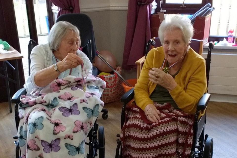 Jean Morrison, right, and her friend Annie, left, in happier times. (Jenny Morrison)