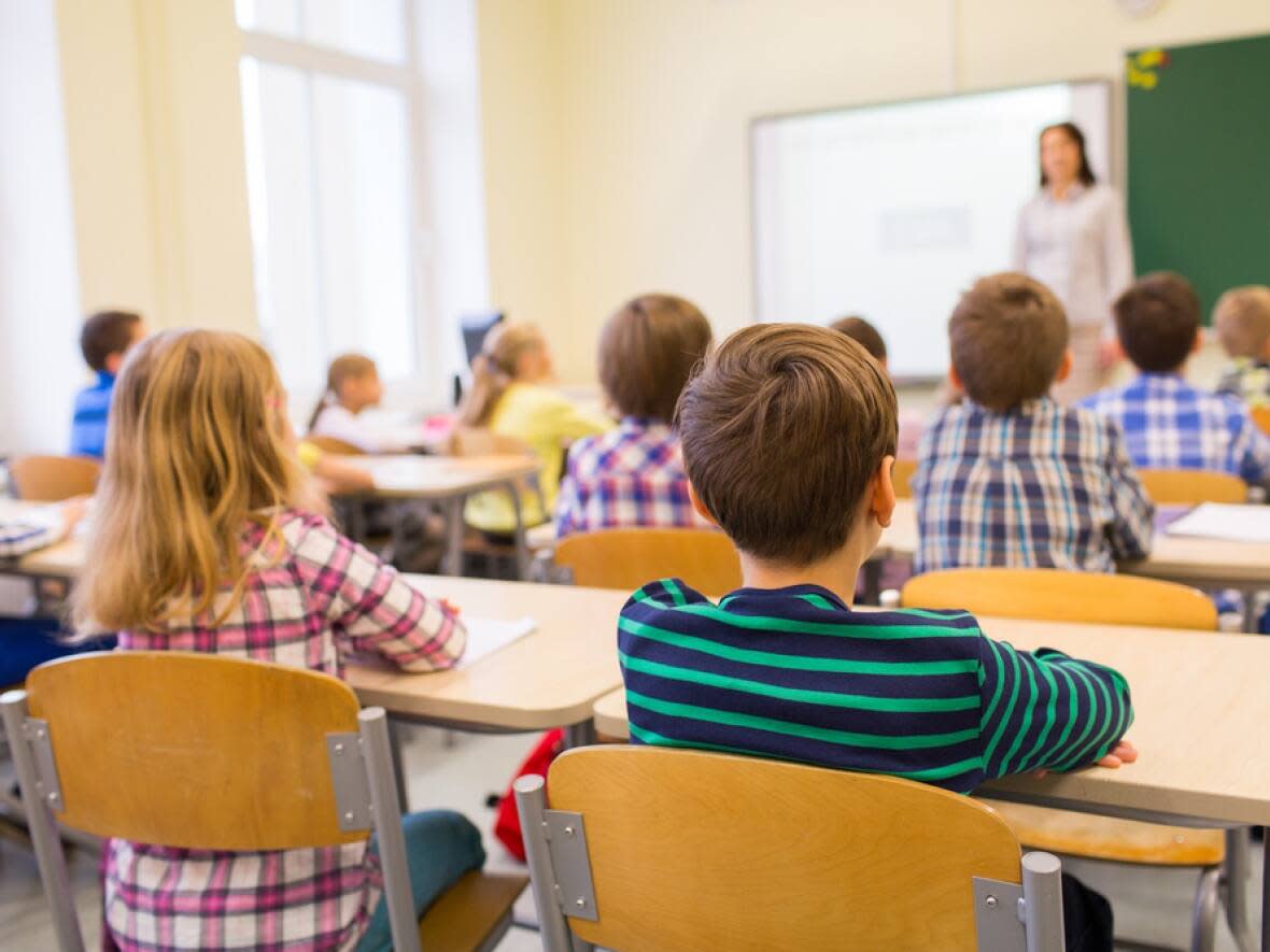 The earlier timeline will 'further aggravate' classroom composition challenges and teacher shortages, according to the New Brunswick Teachers' Association. (Shutterstock/Syda Productions - image credit)