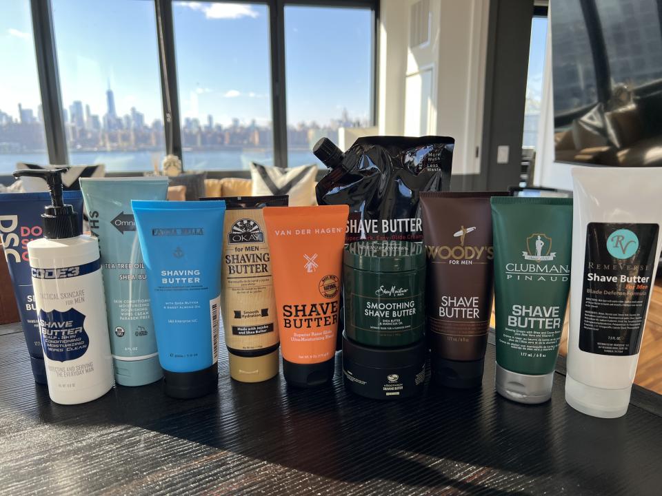 a selection of the best shave butters we tested