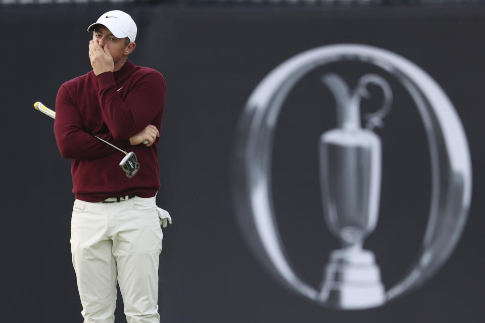 It wasn't a great week at Troon for Rory McIlroy. (AP Photo/Peter Morrison)