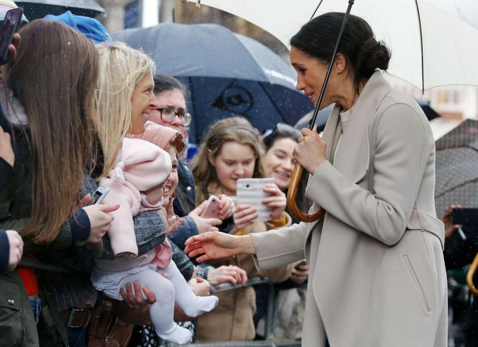 Meghan during a trip to Belfast earlier this year (AFP/Getty Images)