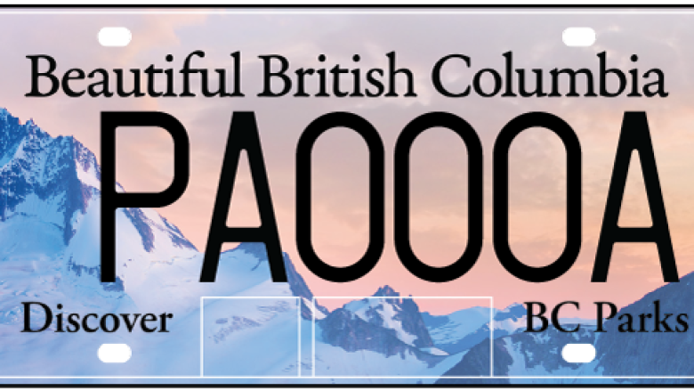 ICBC unveils new B.C. Parks licence plates