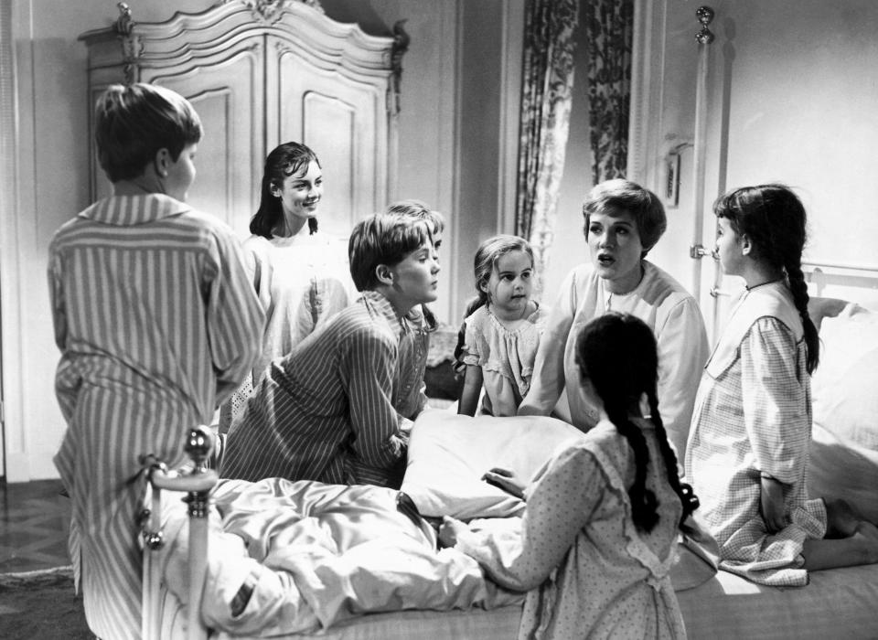 Julie Andrews played Maria, a governess to the von Trapp children