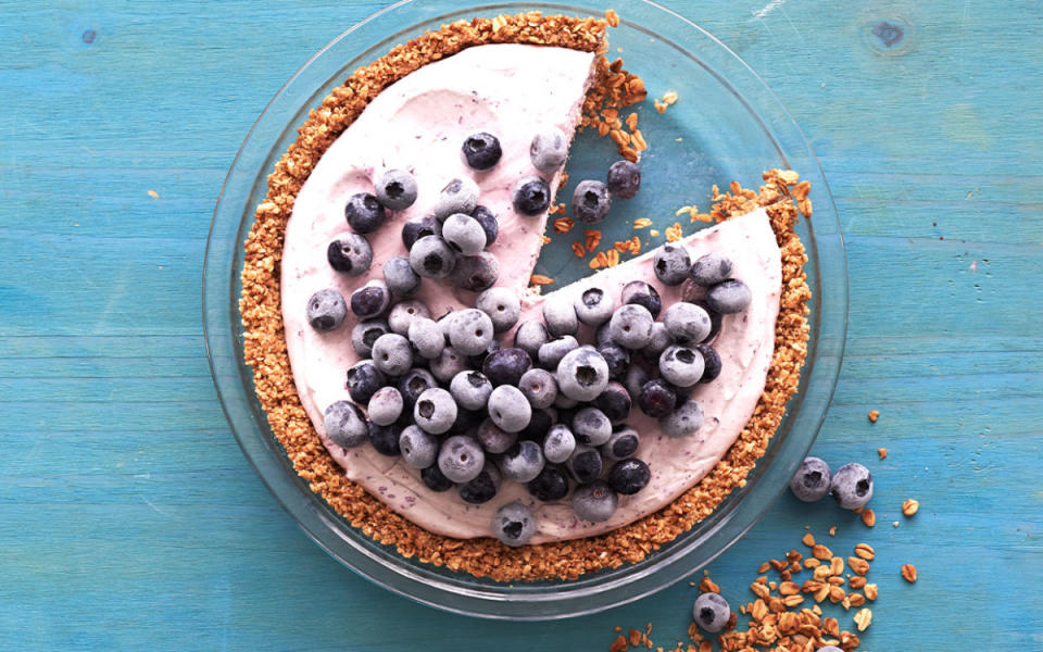 <p>Danielle Atkins</p><p>Two summer fruits combine for the prettiest pie on the table.</p><p><strong>Get the recipe: <a href="https://parade.com/903761/parade/blueberry-lemon-crunch-pie-is-the-prettiest-make-ahead-summer-dessert/" rel="nofollow noopener" target="_blank" data-ylk="slk:Blueberry Lemon Crunch Pie;elm:context_link;itc:0;sec:content-canvas" class="link ">Blueberry Lemon Crunch Pie</a></strong></p>