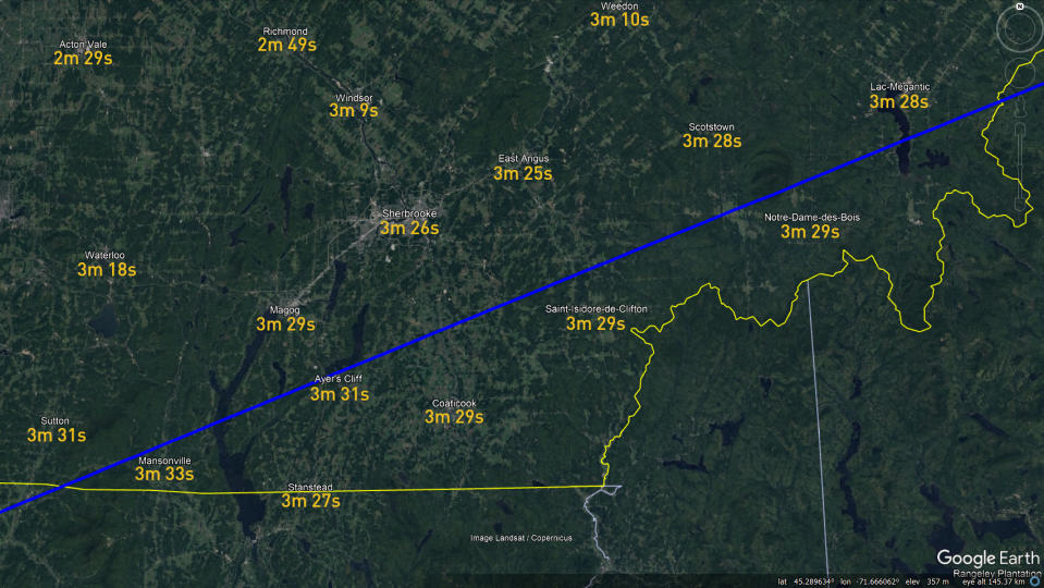 April 8 - Total Eclipse - Eastern Townships