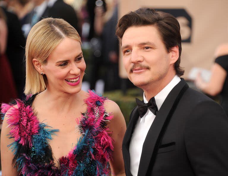 Sarah Paulson junto a su amigo, Pedro Pascal 