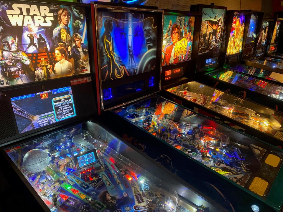 Customers can enjoy pinball machines at Happy Dough Lucky doughnut shop's new Bay View location, opening on Dec. 21.