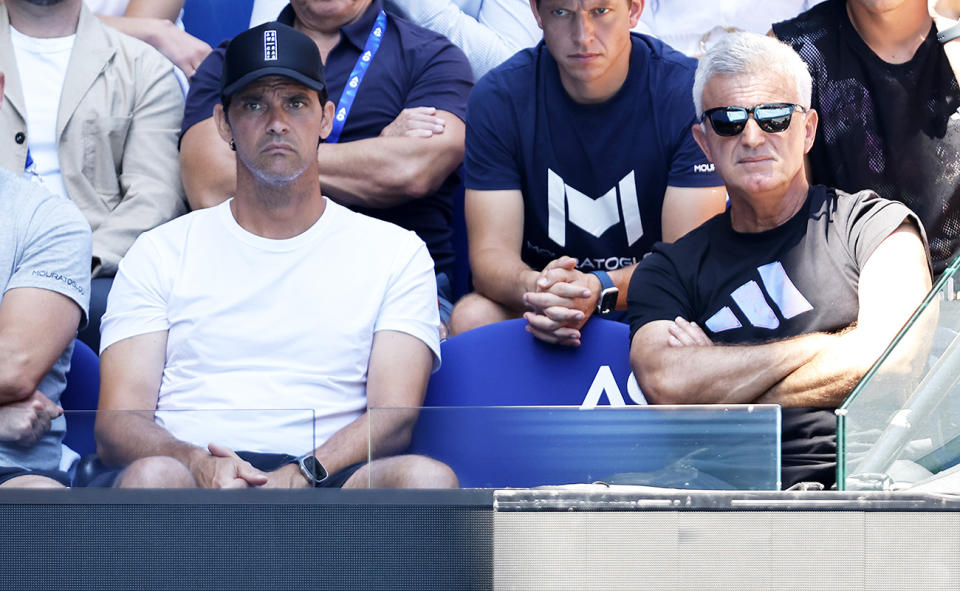 Mark Philippoussis and Apostolos Tsitsipas.