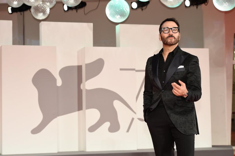 Jeremy Piven on the red carpet of 'The Last Duel' premiere at the Venice International Film Festival on September 10, 2021, in Venice, Italy.