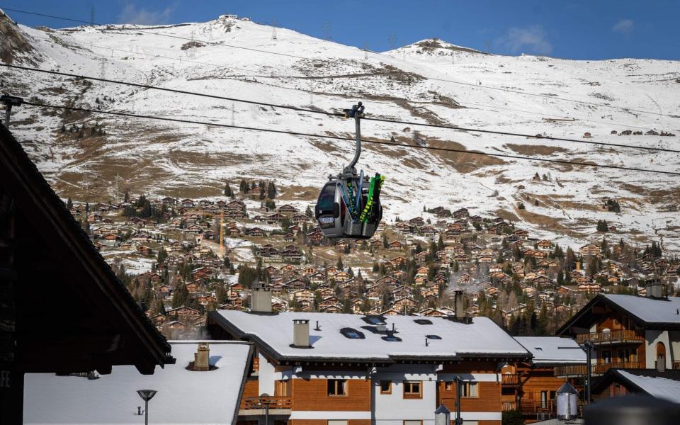 File image of the Alpine resort of Verbier, well known by British ski holiday makers. - AFP