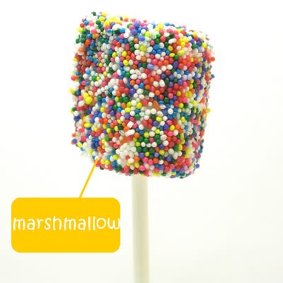 Marshmallow Sprinkle Pops