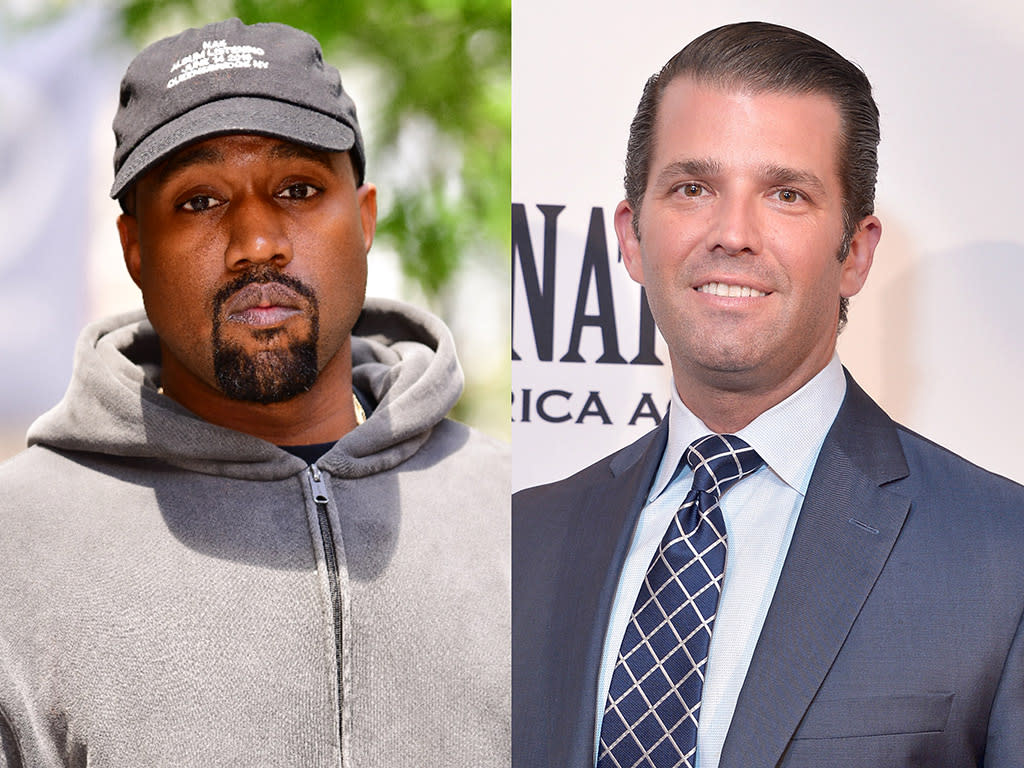 Kanye West and Donald Trump Jr. (Photo: Getty Images)