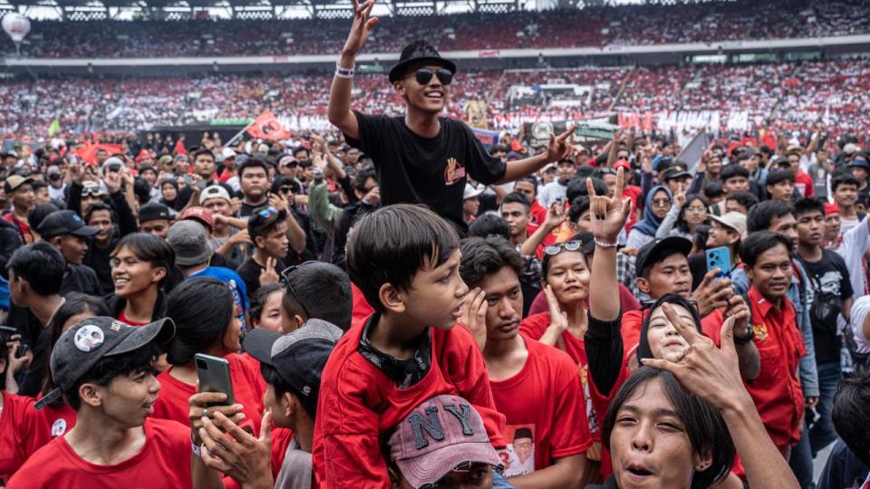 Presidential Candidate Ganjar Pranowo Campaigns In Jakarta