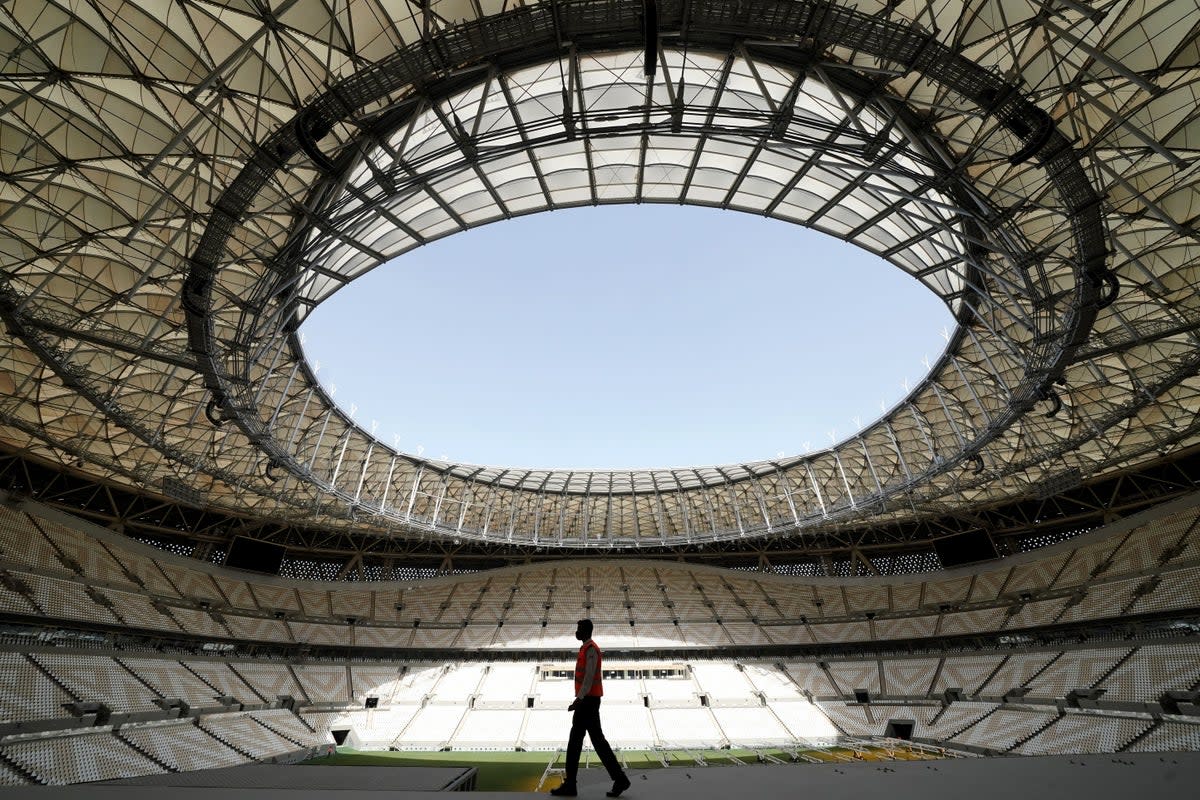 Eye of the storm: the Lusail Stadium, a venue for the FIFA World Cup Qatar 2022 (Nick Potts/PA) (PA Archive)