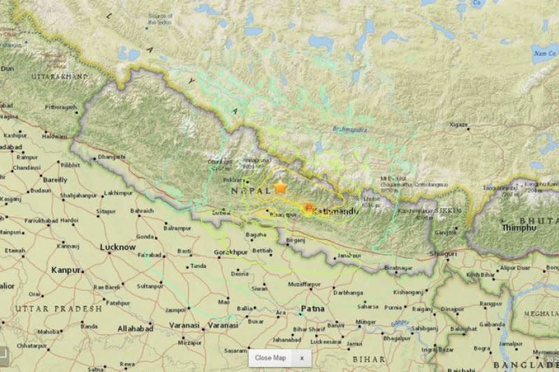 2015年4月25日，尼泊爾發生大地震。