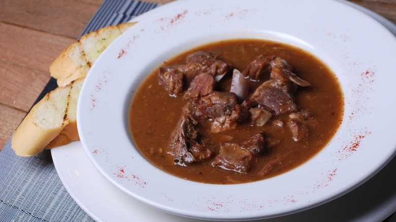 goat water stew and bread