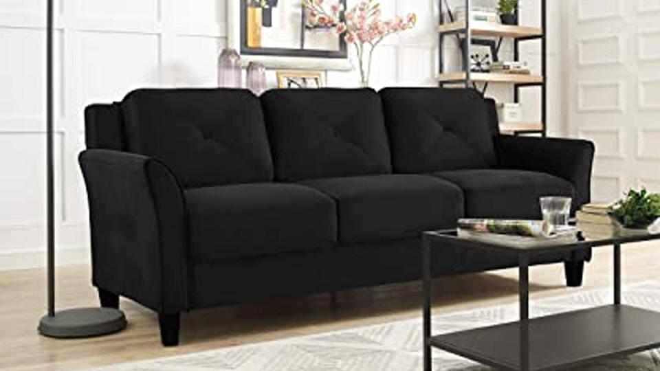 This cozy sofa is one of many furniture pieces available from Amazon's early Black Friday deals.