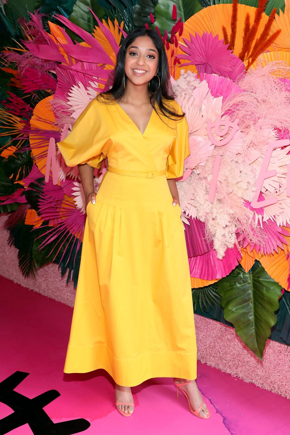 Maitreyi Ramakrishnan attends as Netflix hosts a mobile truck pop up activation in celebration of the launch of NEVER HAVE I EVER Season 2 on July 15, 2021 in New York City.