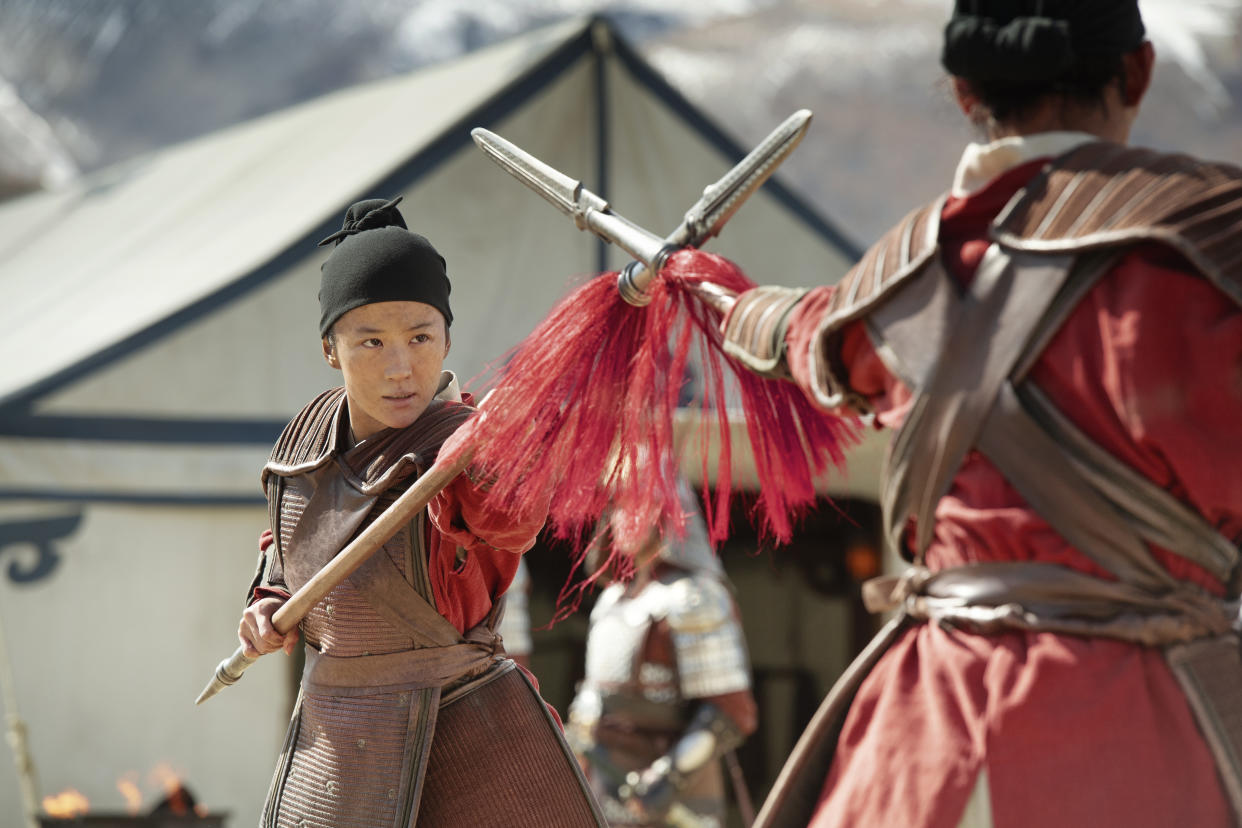 Chinese actress Crystal Liu Yifei as Mulan in Disney's Mulan. (Photo: Jasin Boland/Disney Enterprises)