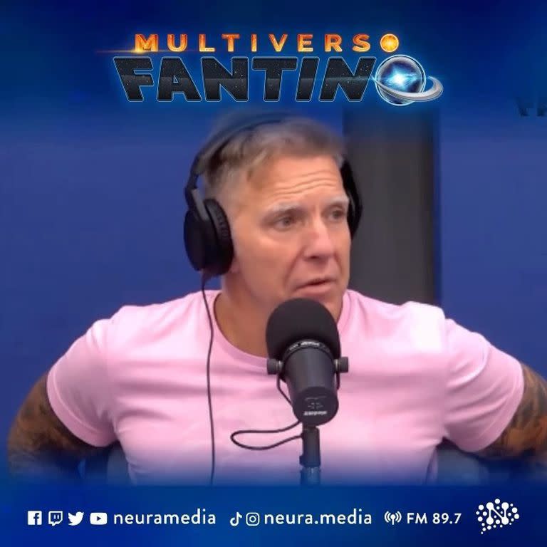 Alejandro Fantino en Multiverso Fantino, el programa que conduce por Neura Media