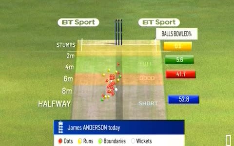 Anderson pitch map - Credit: BT SPORT