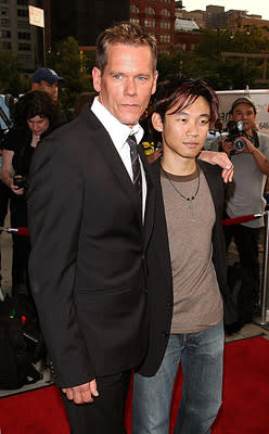 Kevin Bacon and director James Wan at the New York premiere of 20th Century Fox's Death Sentence