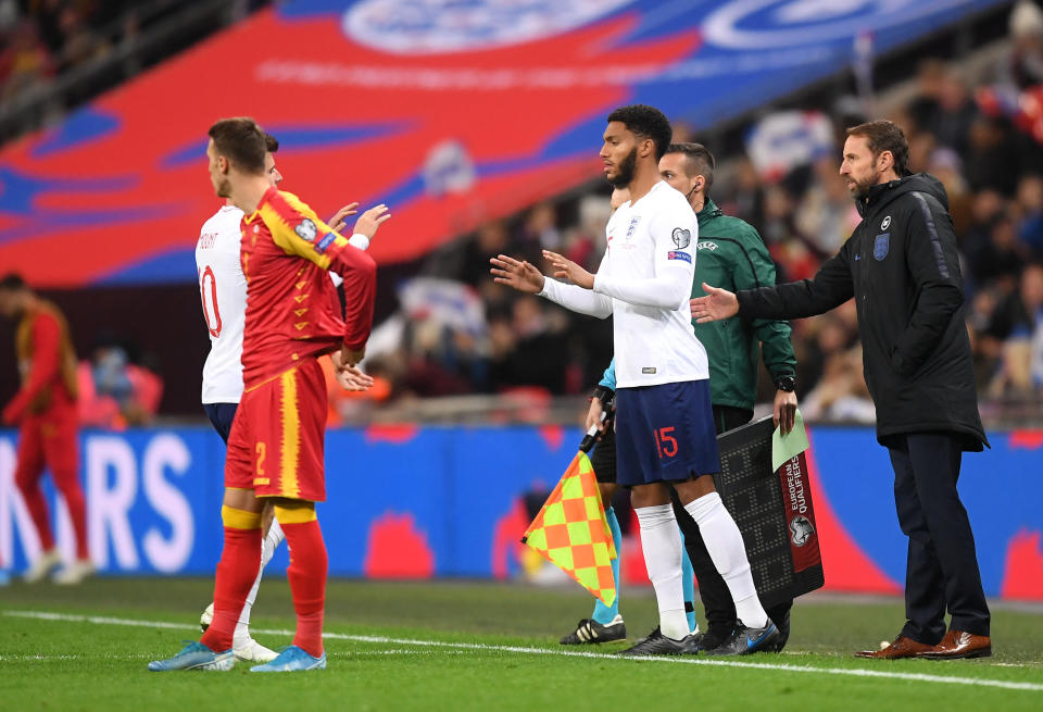 Gomez was booed by a section of England fans following his introduction. (Photo by Michael Regan/Getty Images)