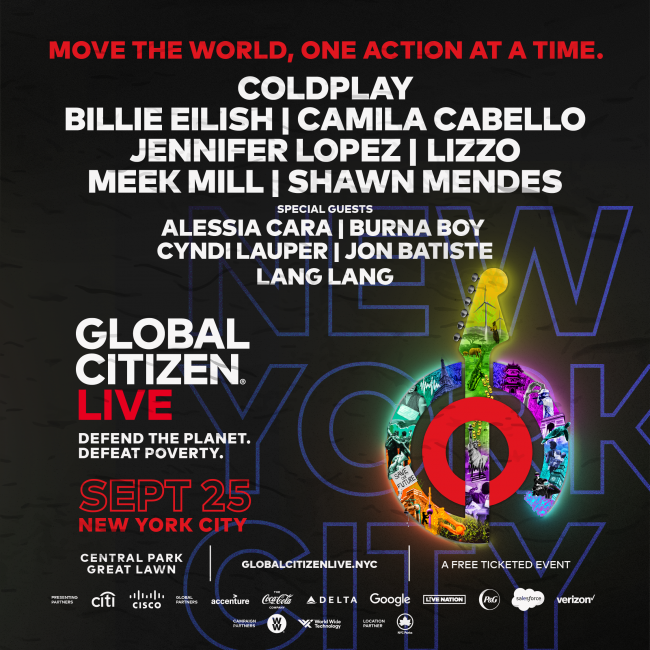 Global Citizen Live Central Park lineup - Credit: Courtesy Global Citizen