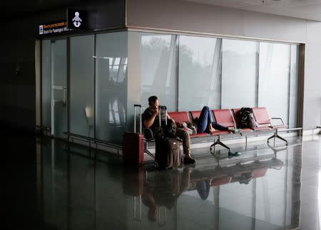 Passengers are seen at Boryspil International airport outside Kiev, Ukraine, August 14, 2016. REUTERS/Gleb Garanich