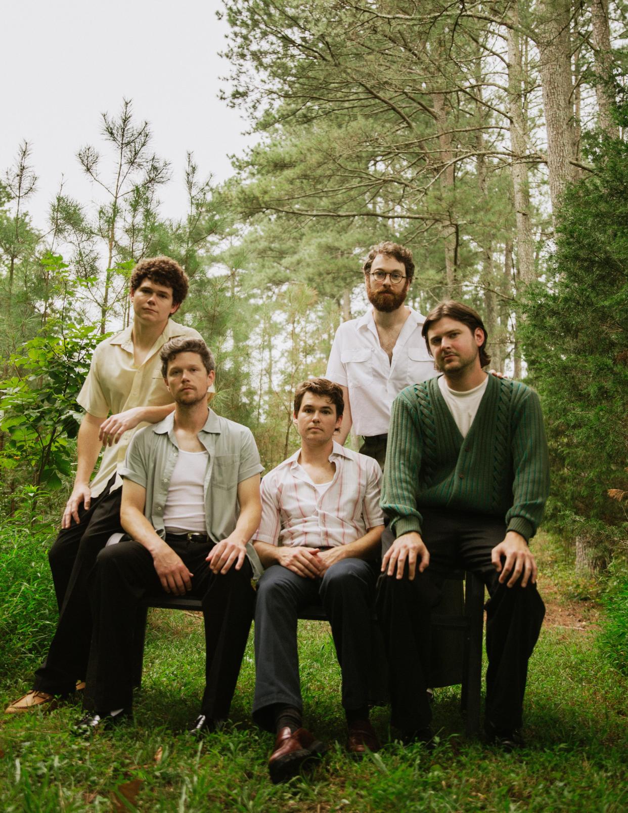 The Brook & The Bluff will perform April 6, 2024, at the Bluebird Nightclub in Bloomington. Band members are, left to right, Kevin Canada, Alec Bolton, John Canada, Joseph Settine and Fred Lankford.