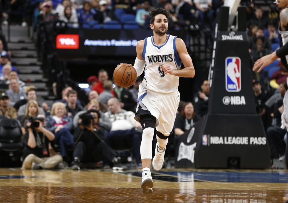 Ricky Rubio is in line to receive a pair of stats-based bonuses. (AP) 
