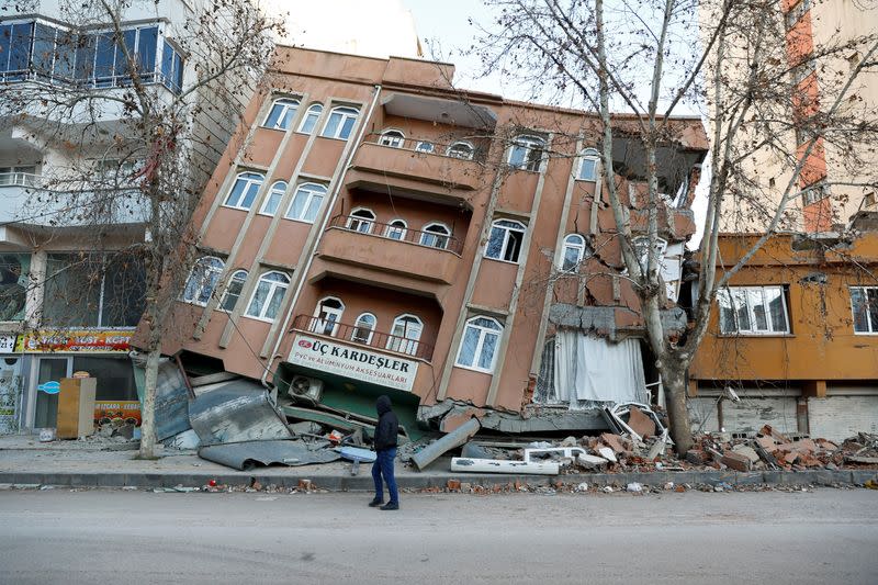 Secuelas del terremoto en Pazarcik