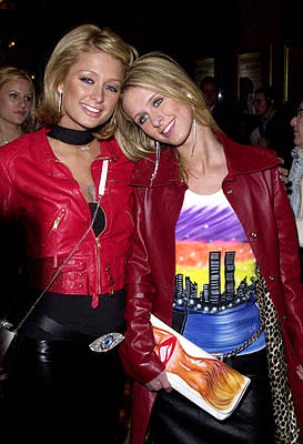 Paris Hilton and Nicky Hilton at the New York premiere of Miramax's Bridget Jones's Diary