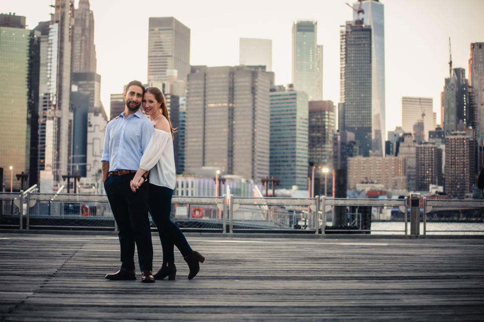 Image: Jaime Marrus and her fiance, Zachary (Courtesy JoVon Photography)