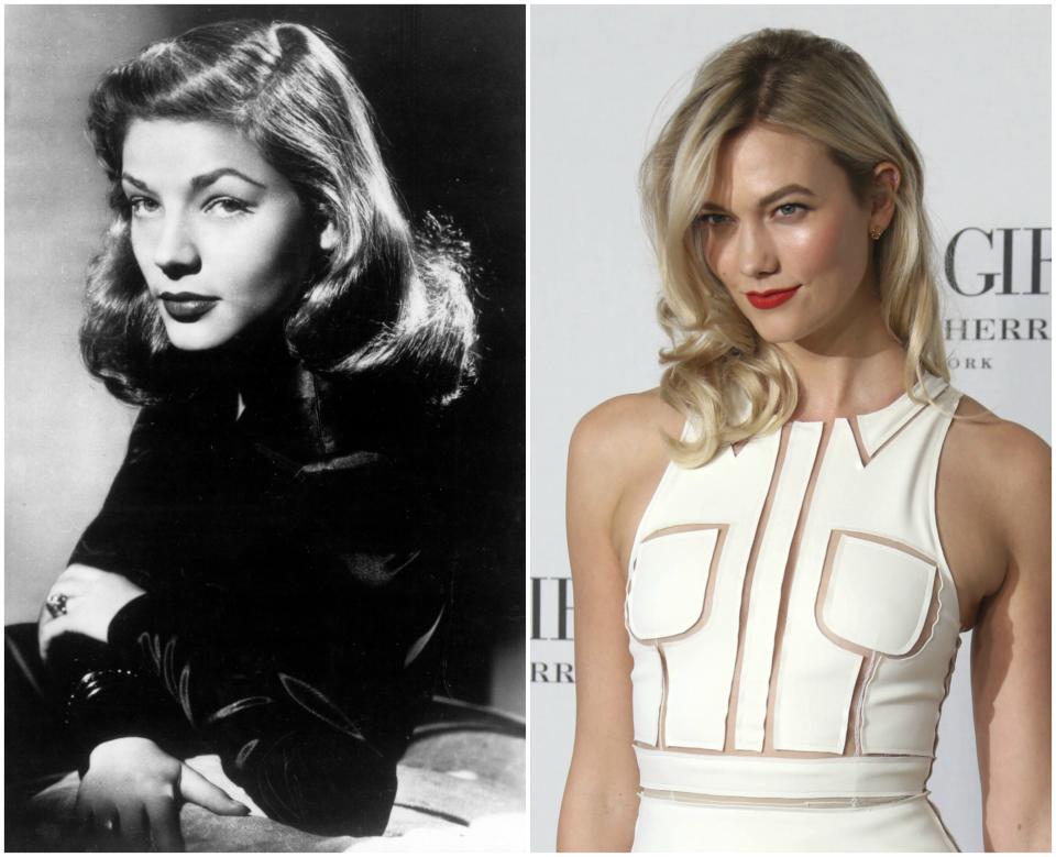 Karlie Kloss y Lauren Bacall