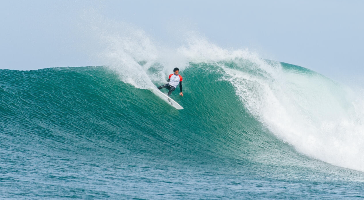 Mikey February skewered this wave on a channel-bottomed twin pin. <p>Photo: Kody McGregor/WSL</p>