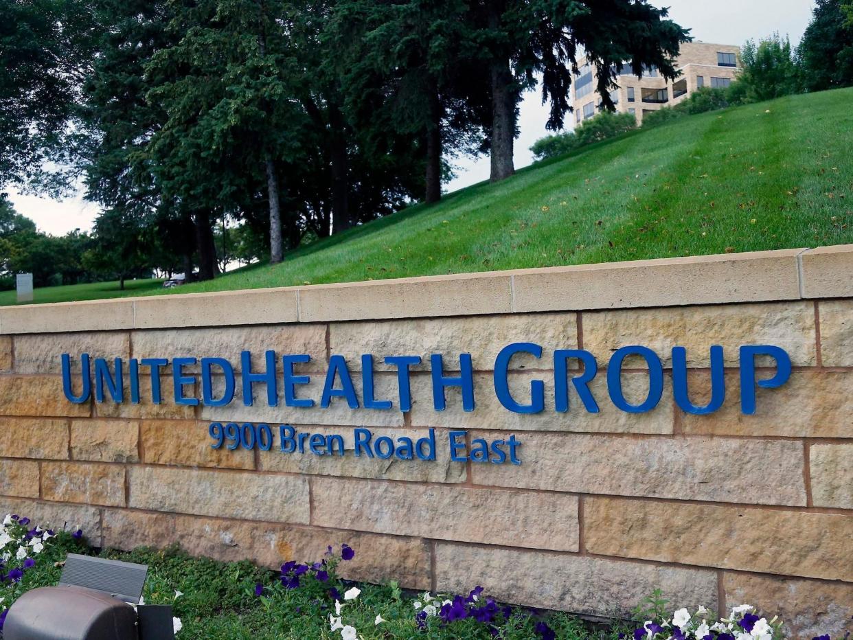 This July 12, 2019 file photo shows the UnitedHealthcare headquarters in Minneapolis.