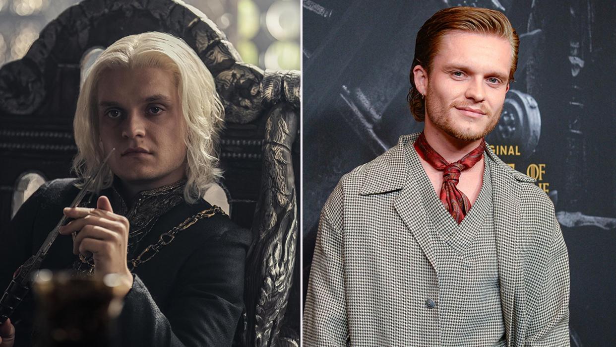 Tom Glynn-Carney in House of the Dragon split image