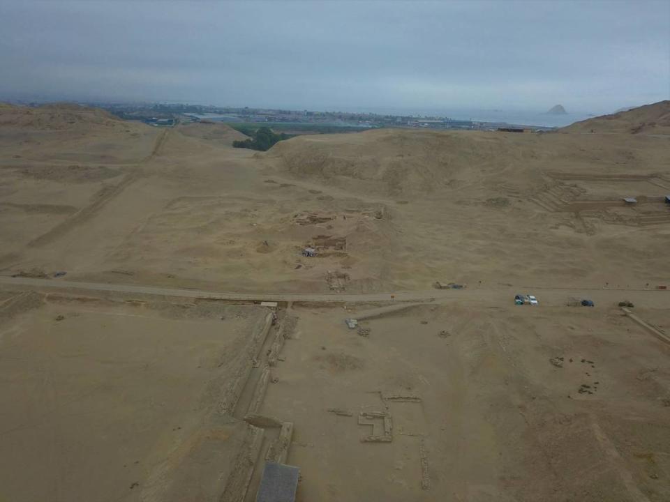 Las excavaciones se realizaron en Pachacámac en Perú.