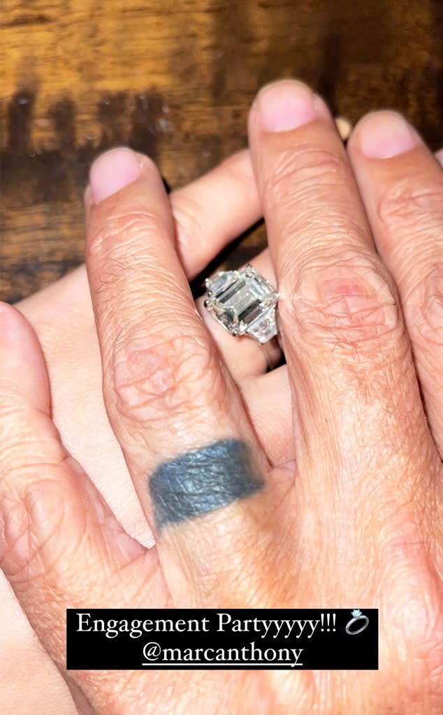 Marc Anthony, Nadia Ferreira, Engaged, Engagement Ring, Instagram