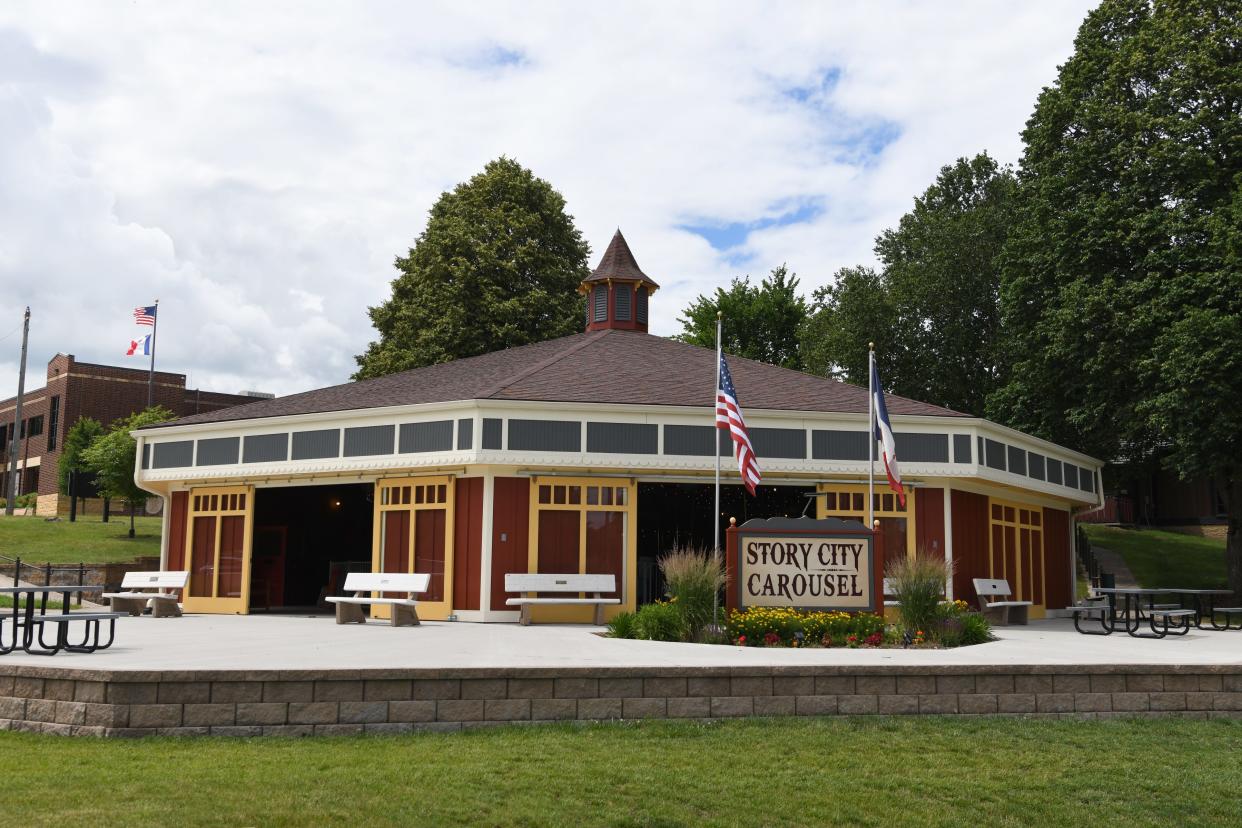 Story City's 111-year-old antique carousel can be ridden this year until the season ends on Sept. 29.