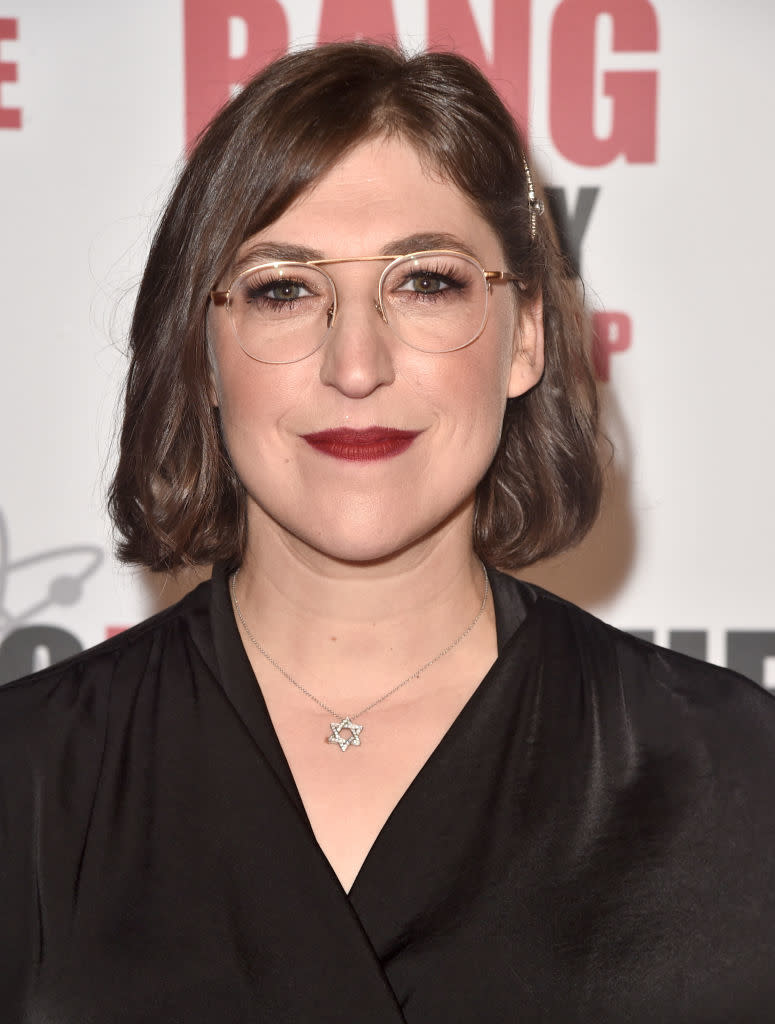 Closeup of Mayim Bialik