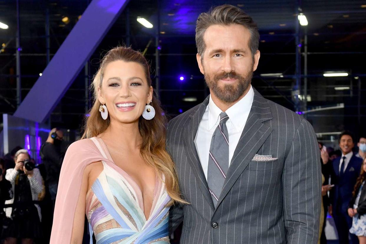 <p>Noam Galai/Getty</p> Blake Lively and Ryan Reynolds in New York City 