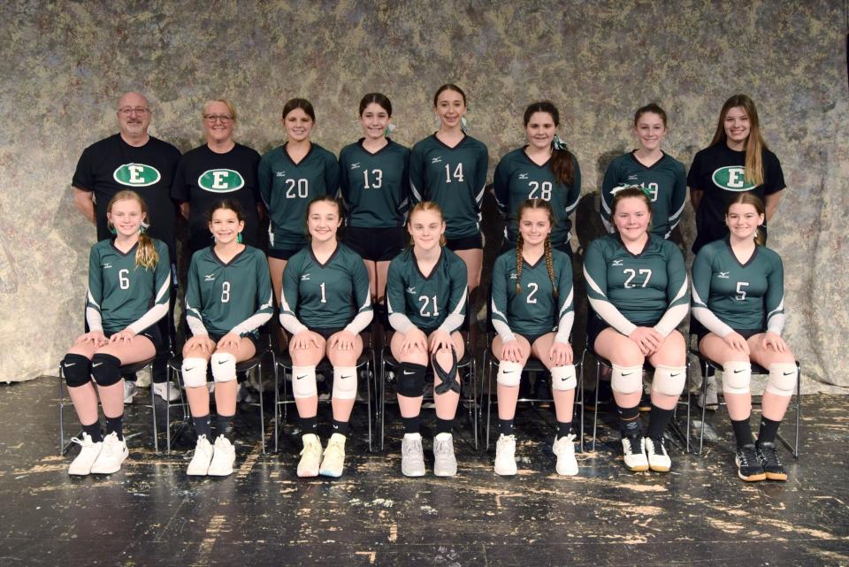 The Eureka volleyball team won the Illinois Elementary School Association Class 3A seventh-grade state championship in 2023.