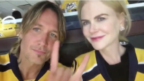 <p>The country singer and his wife, Nicole Kidman, sported hockey jerseys while cheering on the Nashville Predators at a Western Conference finals game. Not only did the Preds beat the Anaheim Ducks 2-1, but Urban got to sing the national anthem. “I’ve lived in America for almost 25 years and I’ve never been asked to sing the national anthem until tonight, so it’s a huge honor,” he said in an Instagram video. “Thank you Preds for asking me. Go Preds!” (Photo: <a rel="nofollow noopener" href="https://www.instagram.com/p/BULKuiaAREe/" target="_blank" data-ylk="slk:Keith Urban via Instagram;elm:context_link;itc:0;sec:content-canvas" class="link ">Keith Urban via Instagram</a>) </p>