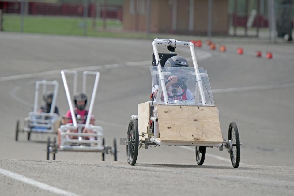 Competitors navigate the course Wednesday during the Grand Challenge Race.