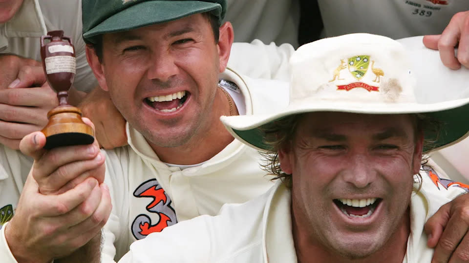Former Australia captain Ricky Ponting has been left devastated by the shock death of his friend and former teammate, Shane Warne. Pic: Getty