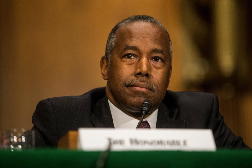 U.S. Housing and Urban Development Secretary Ben Carson testifies during a Senate Banking, Housing, and Urban Affairs Committee hearing on September 10, 2019 in Washington, DC.